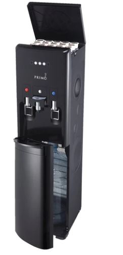 Primo Bottom Load Bottled Water Dispenser w/ Single Serve Coffee K Cup Machine Built In 